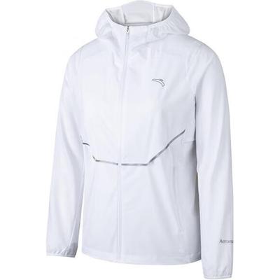 Running Series Solid Color Zip Hooded UV Protection Sports Jacket Women Jackets Pure-White 162435601-4