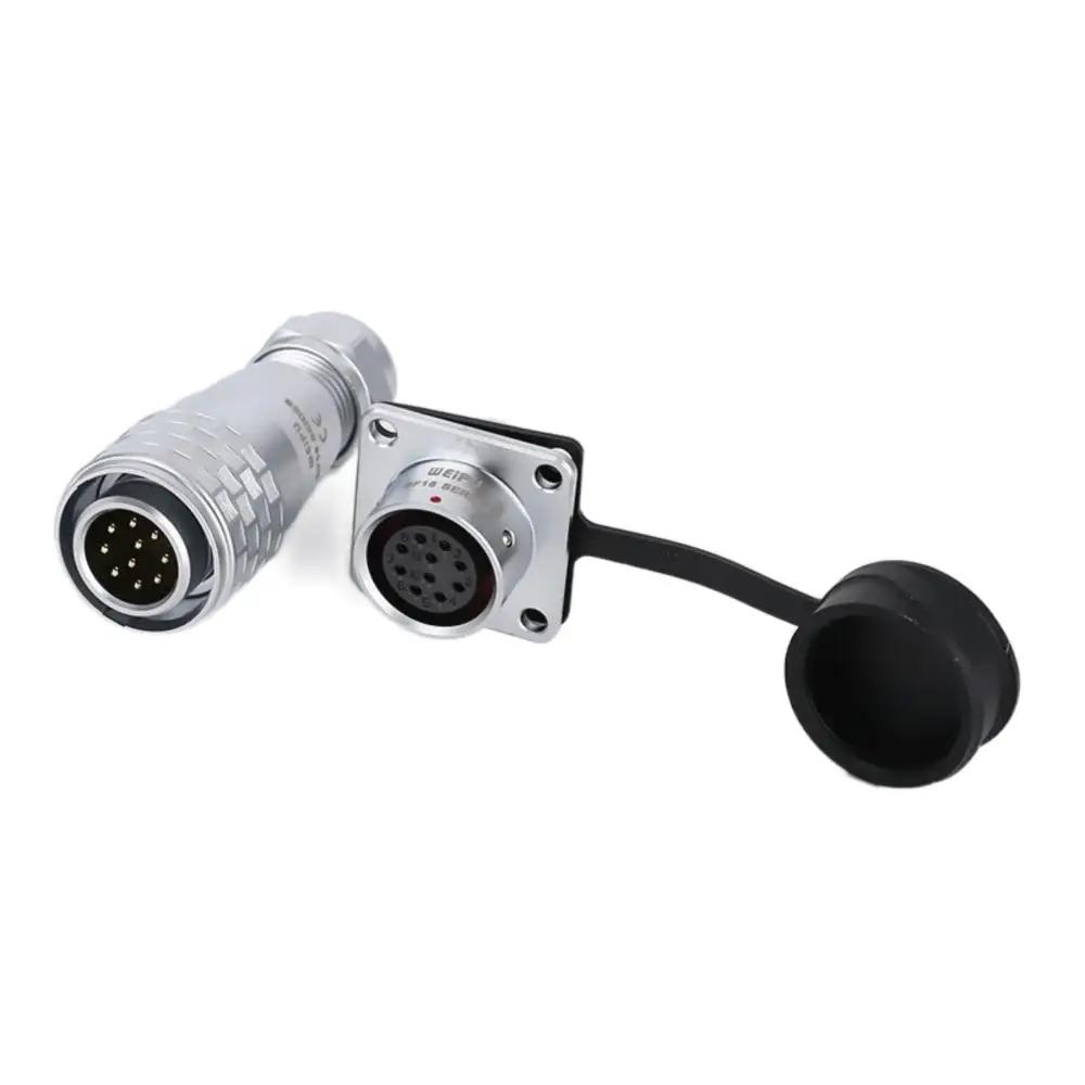 WEIPU SF16 SF1610 SF1613 M16 Waterproof Connector IP67 Power Electrical Adapter Panel Mount PCB Soldering 2 3 4  5 7 9Pin 10Pin