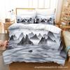 Home Textile Landscape Painting Series Three-Piece Set, Bed Sheet Quilt Digital Printing Kit, Come To The Picture And Sample