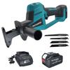 PATUOPRO Brushless Cordless Reciprocating Saw With 4pcs Saw Blades Cutting Wood Metal PVC Pipe Power Tool For Makita 18v Battery