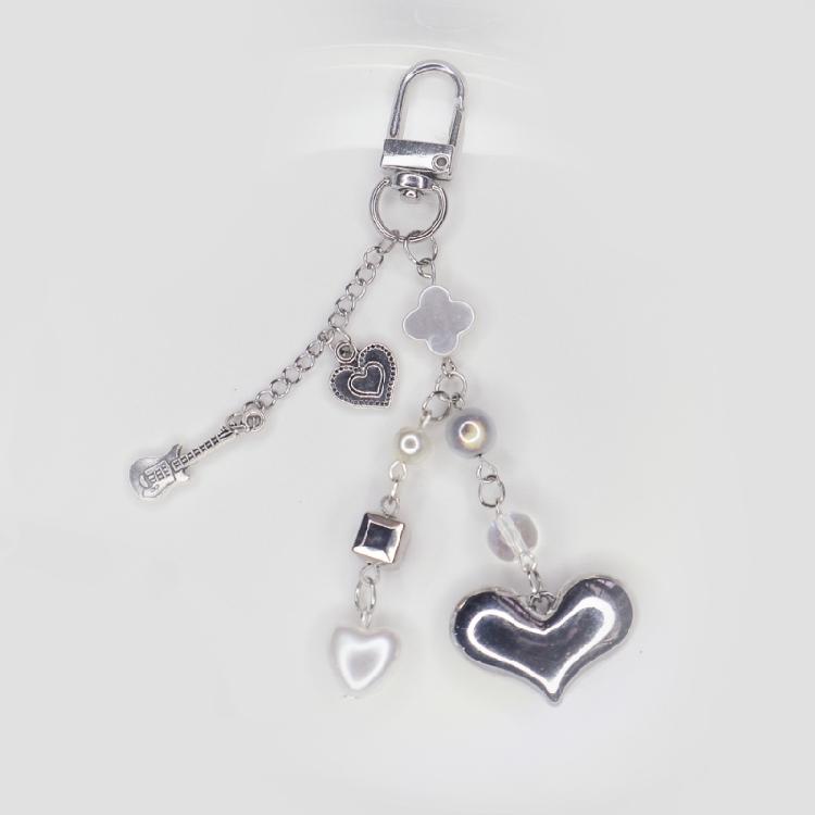 Elegant Beaded Mobile Phone Lanyard Handmade Beaded Keyring Accessory for Women