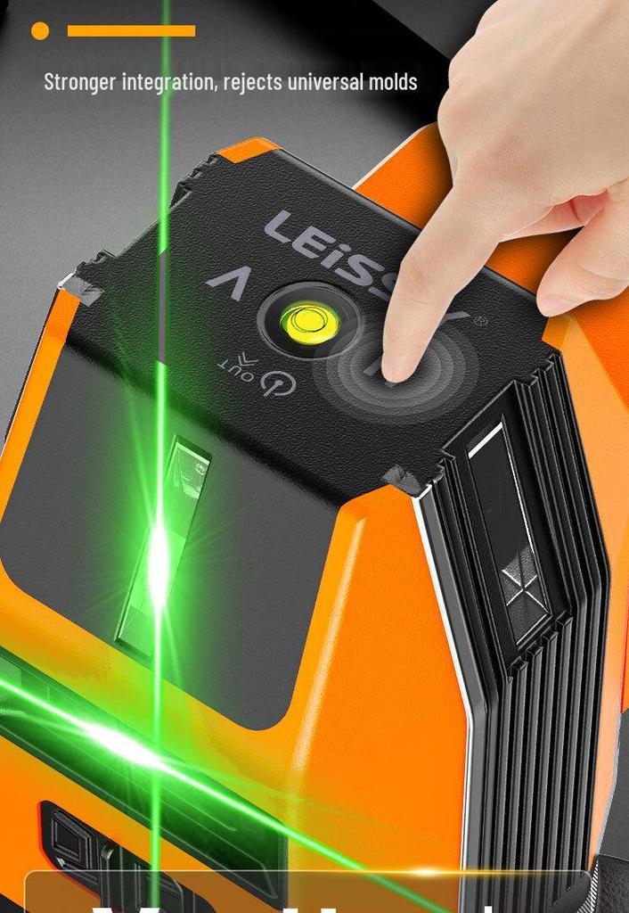 New German Precision Leise Spirit Level: Indoor/Outdoor Infrared, 2-5 Lines, Lightweight