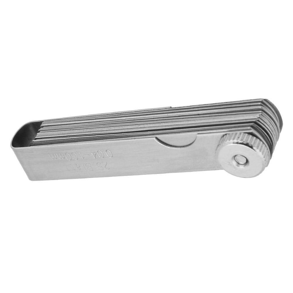 75mm Stainless Steel Feeler Gauge Ruler Welding Inspection Tool (0.05-1.00mm)