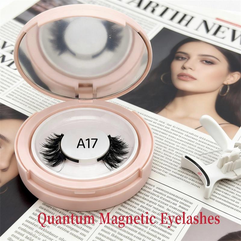 Half Eyelash No Glue No Eyeliner Corner Eyelash Synthetic Hair Soft Magnets Quantum Magnetic Lashes Reusable Cruelty-Free Curler