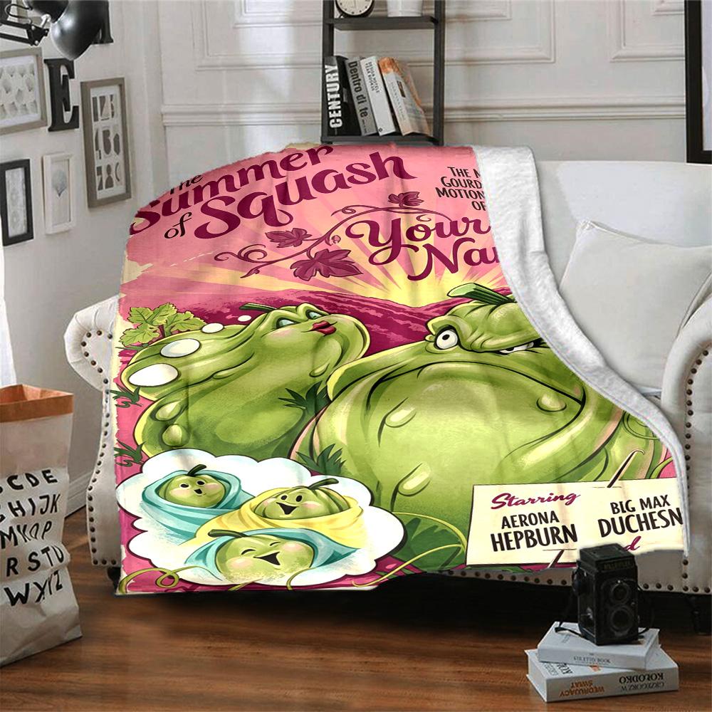 Plants vs. Pătură cu text personalizabil cu zombi Pătură multifuncțională personalizabilă Moale Caldă Confortabilă Potrivită pentru Lenjerie de pat Pat Picnicuri Malul mării Pentru Toate Ocaziile