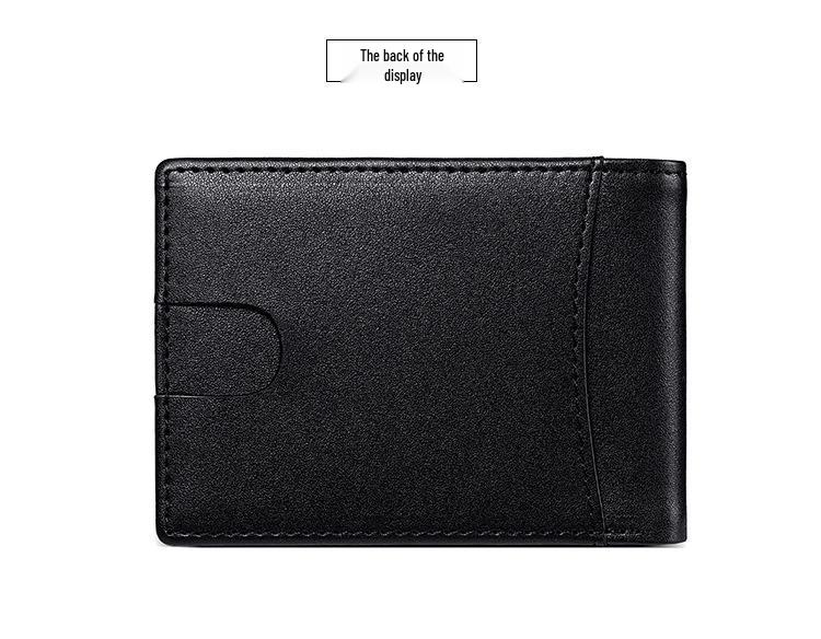 Men's RFID Blocking Anti-theft Leather AirTag Wallet & Card Holder