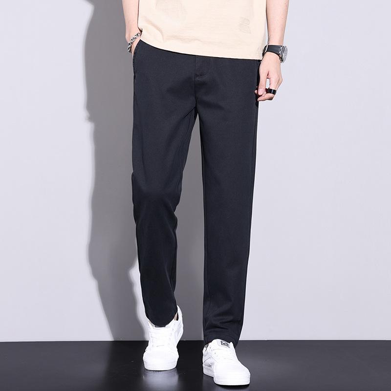 

Новые повседневные брюки для мужчин Простые мужские брюки Приталенные и прямые брюки для мужчин 38