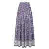Women's Fashion Solid Color High Waist Folded A-line Trumpet Long Skirt Half Body Skirt