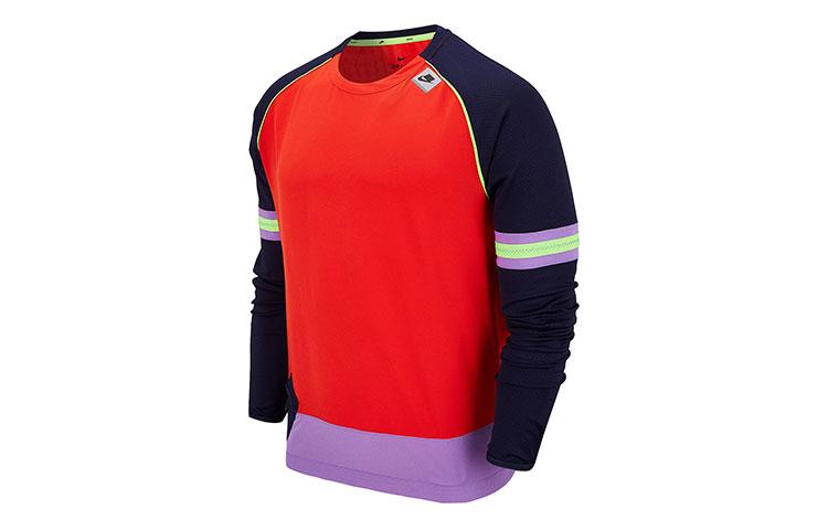 Nike Sweatshirts Men s Red Crew Neck Moderate Regular CV7395-634 L