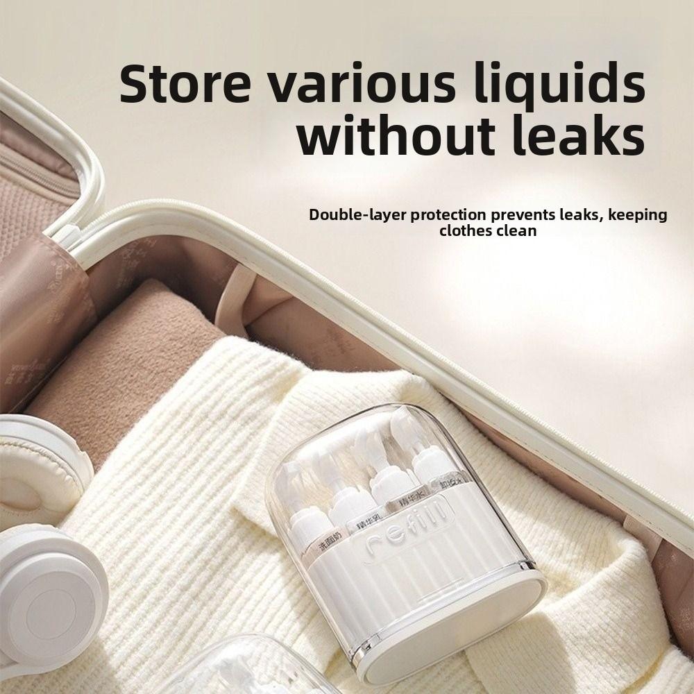 4 In 1 Travel Size Bottles Leak Proof Split Bottle Set Refillable Toiletry Bottles Set  For Camping