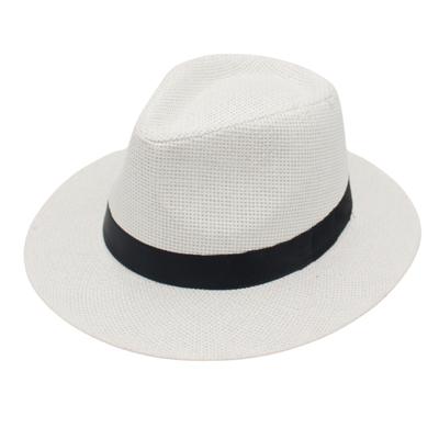 Spring And Summer Panama Straw Hat Ecuadorian Hat Gentleman Men'S Paper Hat Sunshade Face Big Jazz Hat