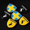 2 Stück Metall Auto Schild Logo Seitenkarosserie Heck Kofferraum Aufkleber Für Volvo AWD V50 S60 XC60 S40 XC40 XC90 V60 S80 S90 V90 V70 T6 T8