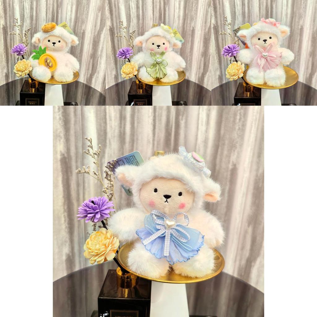 Animal Plush Keyring With Long Plush Material For Teen Girl Backpack Charm