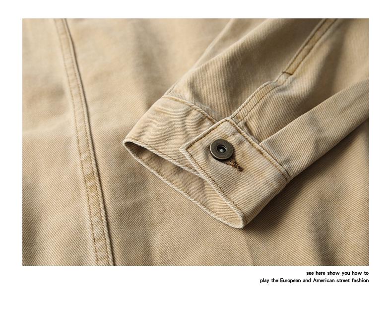Men's 2024 Retro High-End Denim Jacket: Casual Loose Lapel, Autumn/Winter Style Workwear