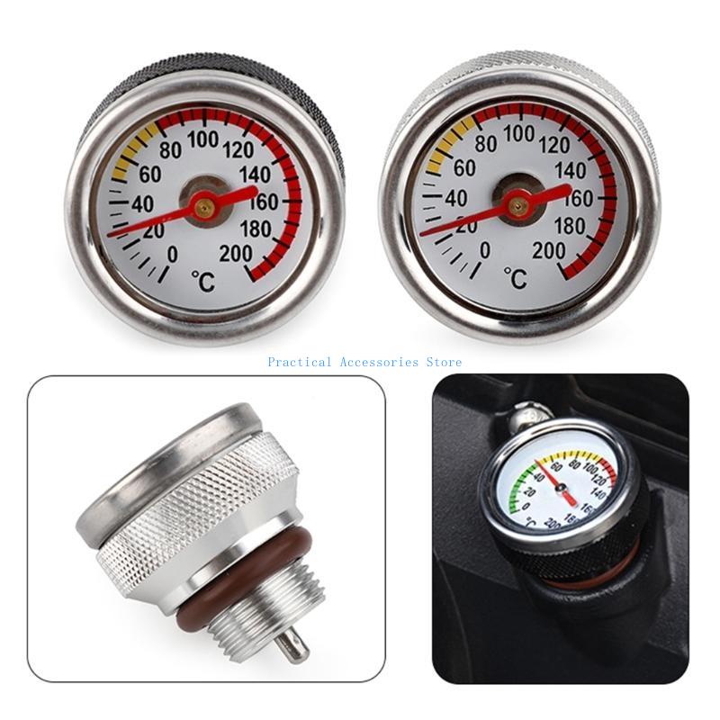 U75E M20x1.5 Engine Oil Temperature Gauge 0 To 200℃ Easy Installation Oil Temp Gauge