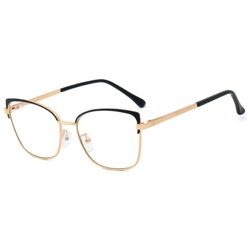 Leopard Cat Eye Glasses Frames For Women Anti Blue Light Computer Myopia Glasses Optical Lens Nearsighted Eyeglasses Minus -1.5
