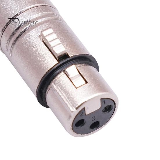 Audio Adapter Video Plug Play Anti-interference Make An Cable Connector 1/4 TRS to XLR Female Accessories