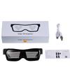 Weihnachts-Bar-Party Dynamische APP Brille USB-Aufladung Verkleidung Bühnenrequisite Bluetooth Leuchtende Brille