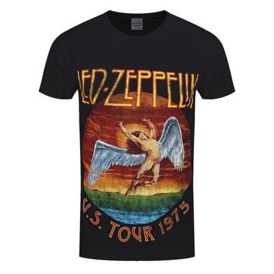 Led Zeppelin Unisex Adult USA Tour Â´75 T-Shirt