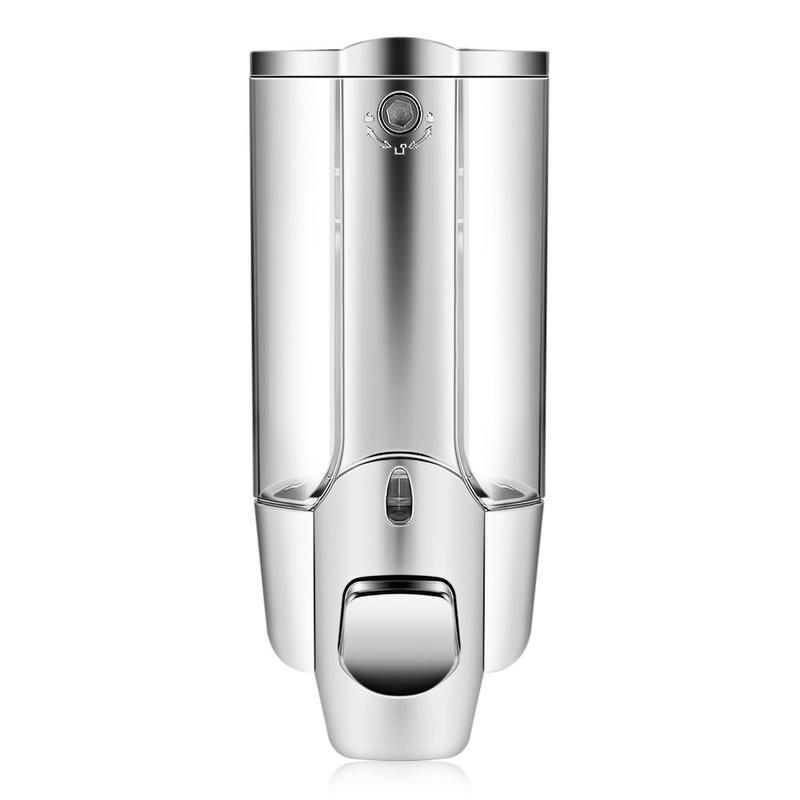 

350ml Soap Dispenser Fashionable Soap Dispenser Wall Soap Dispenser Soap Dispenser Under Shower With Lock For Bathroom Bathroom Kitchen | Liquid Soap