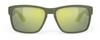 RUDYPROJECT Spinhawk Okulary przeciwsłoneczne z oliwkowymi soczewkami, mostek, zauszniki 133 mm, matowe/laserowo zielone, SP313213-0000, szerokość 60 mm, szerokość 17 mm, długość