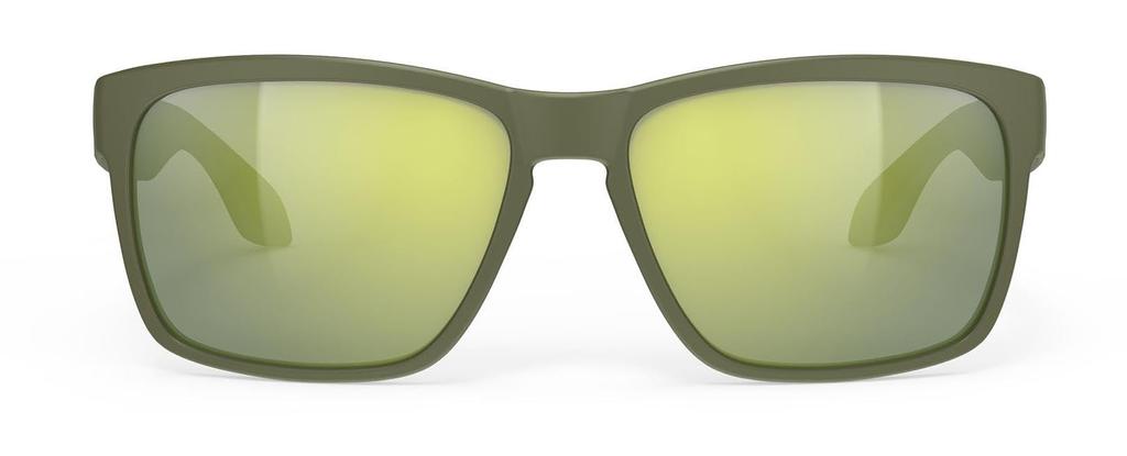 RUDYPROJECT Spinhawk Okulary przeciwsłoneczne z oliwkowymi soczewkami, mostek, zauszniki 133 mm, matowe/laserowo zielone, SP313213-0000, szerokość 60 mm, szerokość 17 mm, długość