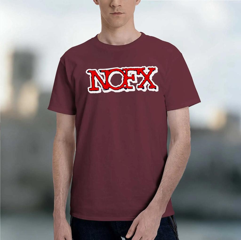 Nofx 2026 Nuova Moda Pesante Popolare Stampa Retrò Divertente Girocollo T-shirt Per Comfort Quotidiano