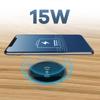 15W Desk Embedded Wireless Charger for Phone 15 S22 Counter Desktop Bedside Table Furniture Office Smartphones Charger