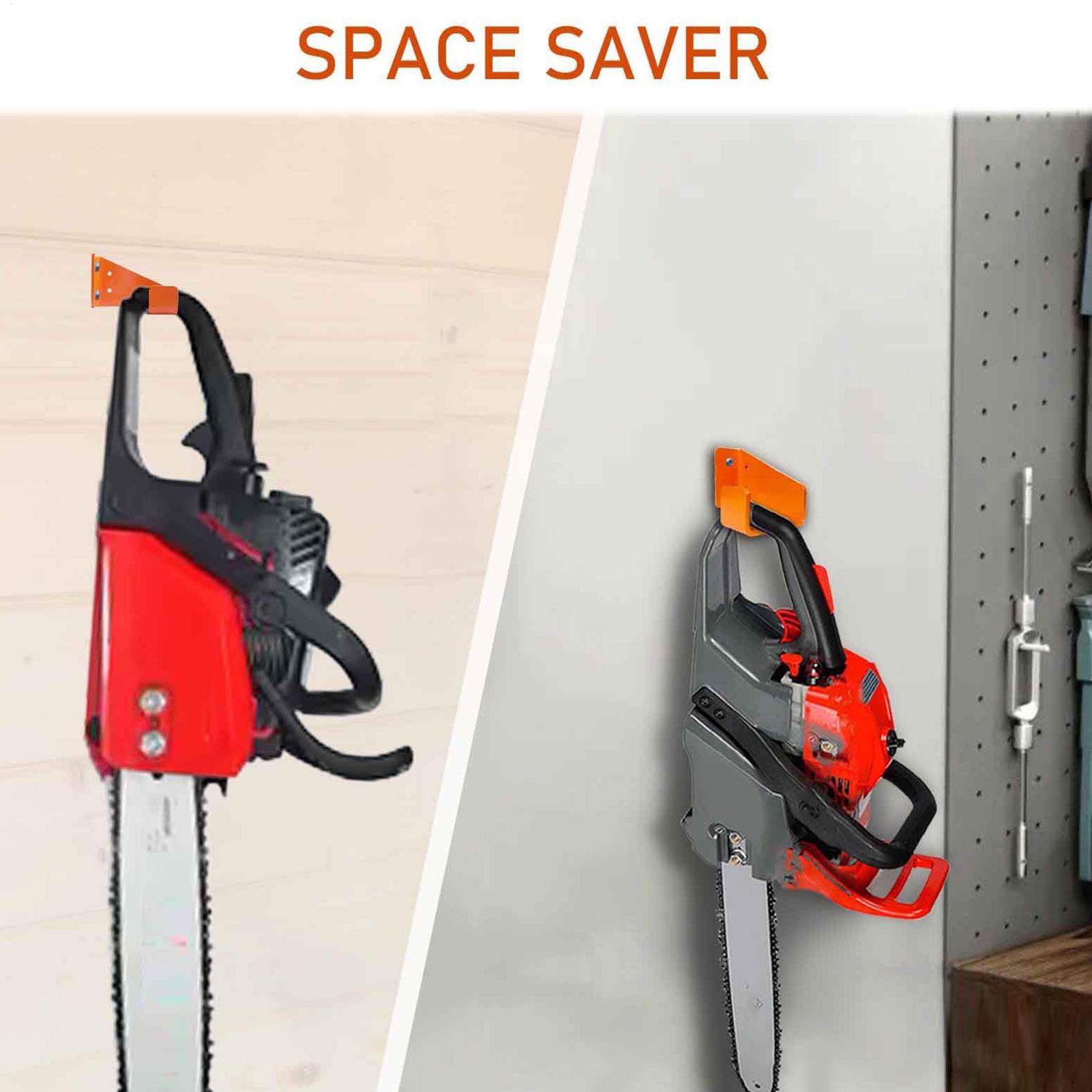 Крепление для бензопилы Крюк повышенной прочности Вешалки для бензопил Настенное крепление Для гаражного хранения Организация сада China Mainland