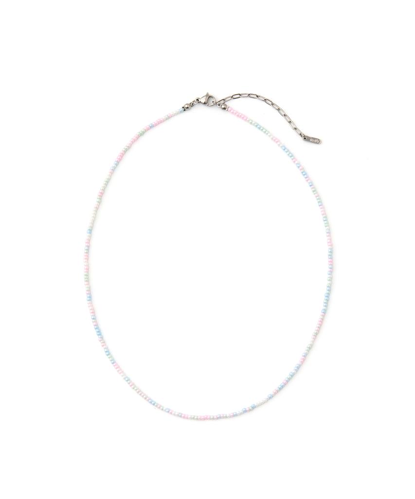 Romantinuer [2Pack] Pastel Bead Necklace (5 Colors)