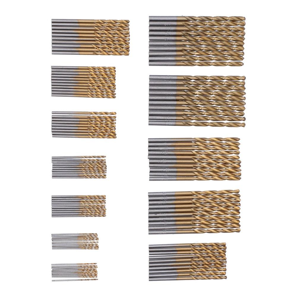 120 Stück Sechs Größen HSS-Bohrer 1/1,5/2/2,5/3/3,5 mm Bohrer-Set Metallbohren