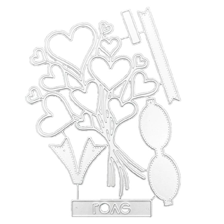 Heart Bowknot Metal Die Cuts Embossing Template Stencil Scrapbooking for Card 1