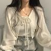 Women's Loose Fit Zip-Up Hooded Sweatshirt - Solid Color, Autumn/Winter 2025 Collection, Available in 6 Colors.