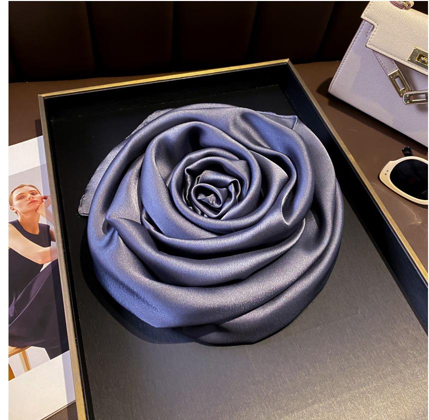 Women's Versatile Long Silk-Like Scarf: Spring Summer Solid Color Neck Tie Accessory