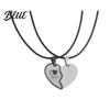 Romantic Heart Necklace Pair 1 Couple Matching Necklaces Pendant Love