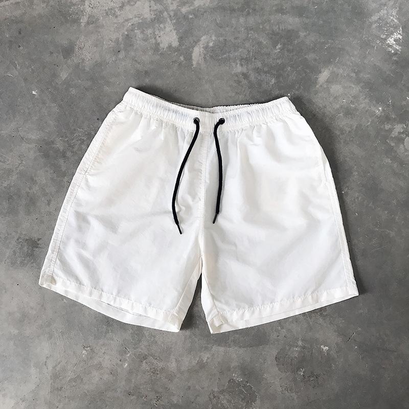 Men's Casual Shorts Solid Color Simple Waterproof Beach Shorts Men’s Pants