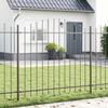 Garden Fence Woerden Gray 170 X 165 Cm Powder Coated Steel