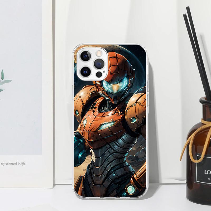 Game M-Metroids Phone Case For Iphone 17 Air 16 15 Plus 16E 14 Pro Max 13 Mini 12 11 7 8 SE Fundas Soft Back Cover 17 Air 16 15