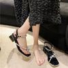 Rhinestones Open Toe Butterfly Pearl With Medium Heels Ladies Shoes Anti Slip Hot 2025 Luxury Comfort Vintage Women's Sandals