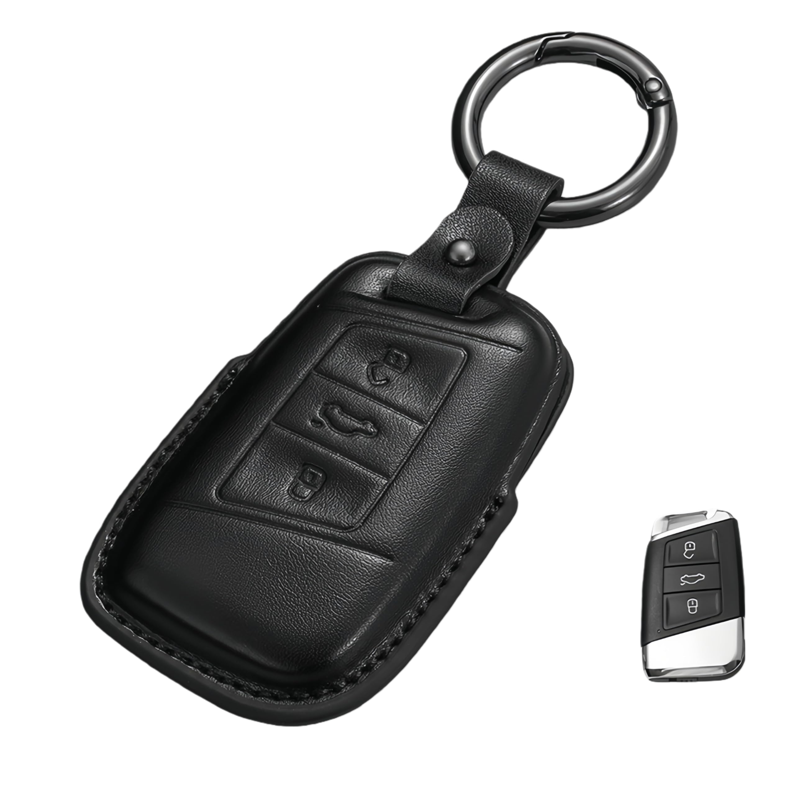 Khgdfvw Volkswagen VW Key Case New Genuine Leather Key Cover