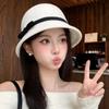 Soft Felt Fedora Hats Bowknot Decoration Bowler Hat Vintage Women Felt Hat  Formal Occasion