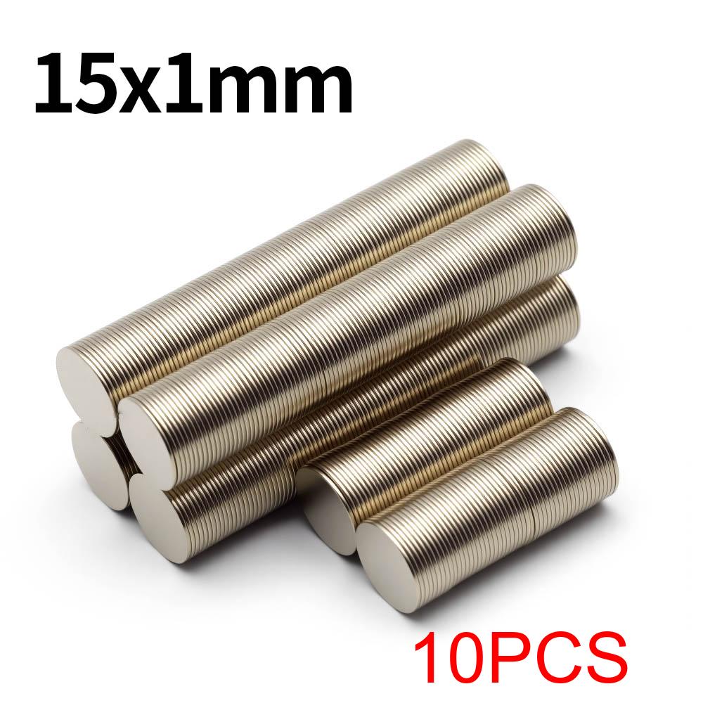15x1mm Super Strong Neodymium Magnet N35 NdfeB Permanent Magnetic imanes Round Powerful Magnets Refrigerator Magnet