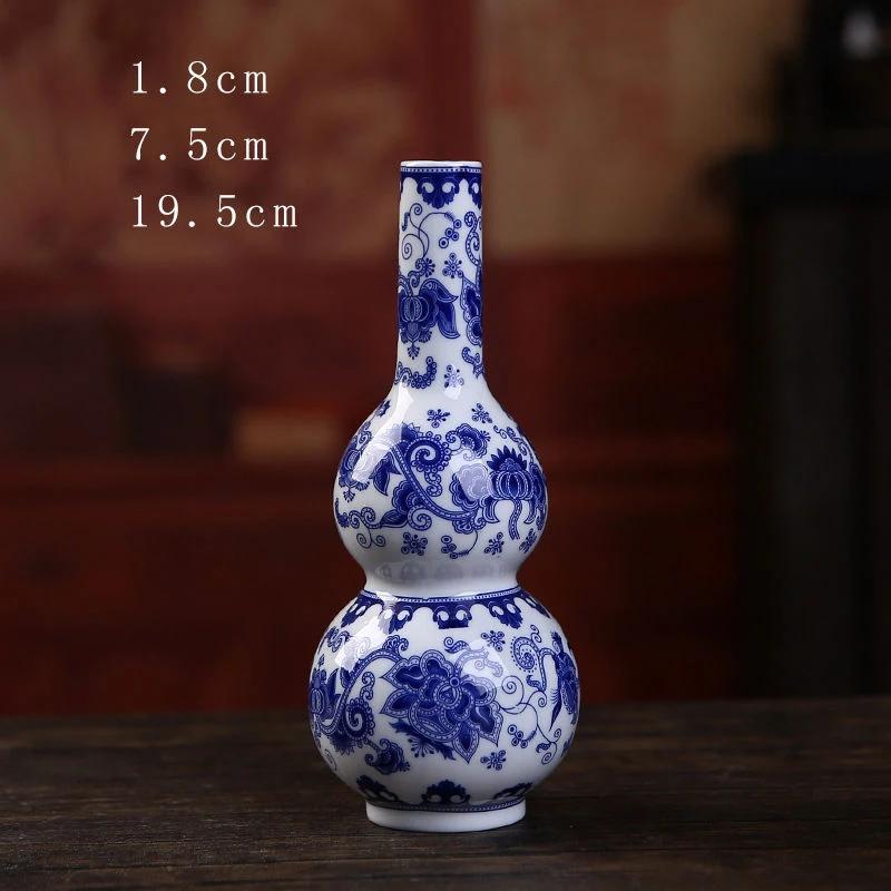 Enamel Flower Vase Decoration New Chinese Retro TV Cabinet Decoration Ceramic Minimalist Chinese Flower Arrangement Vase ZF517