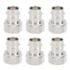 6Pcs Nickel Plate SMA Male To BNC Female Adapter with Copper Inner Core for Antennas and Wireless LAN Devices