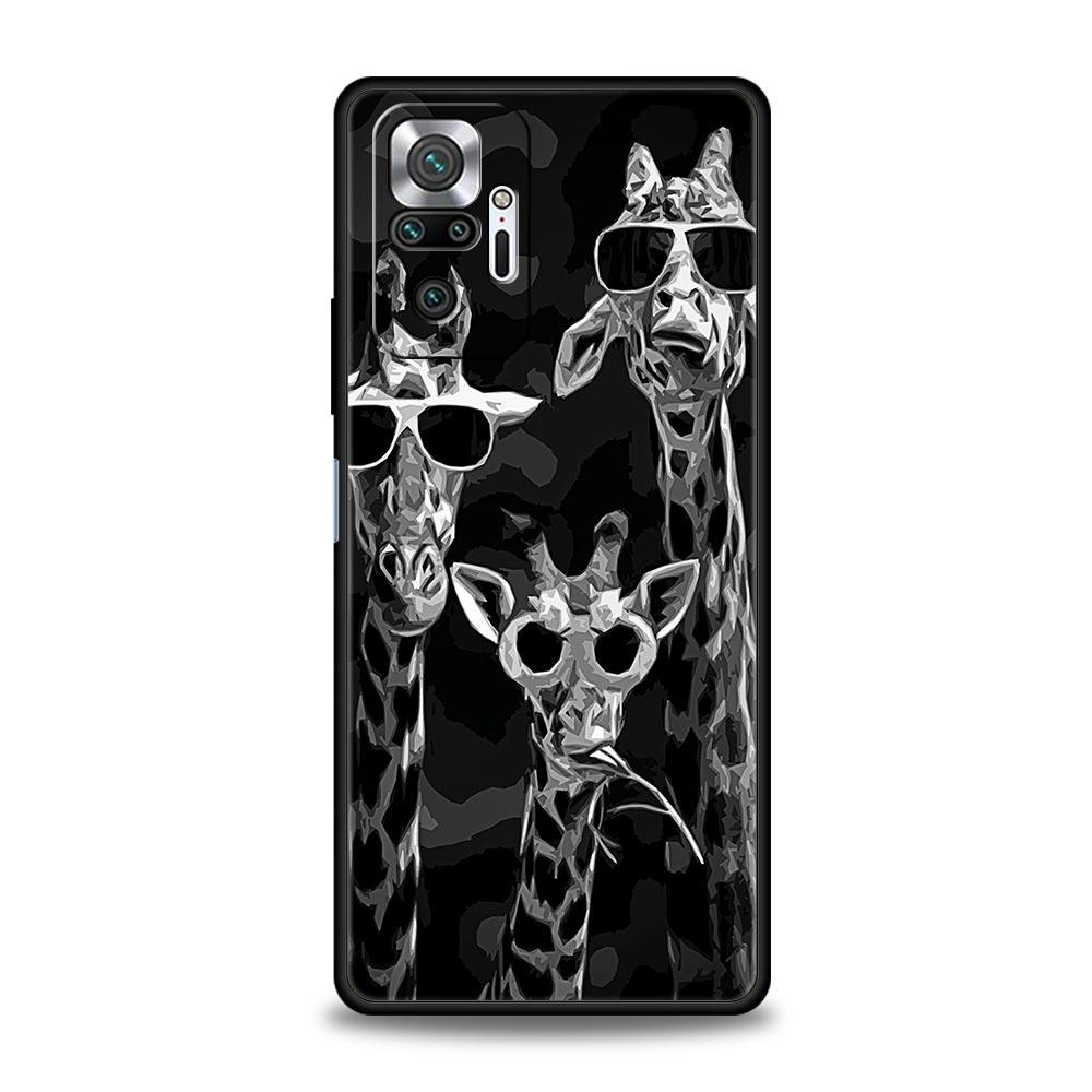 Custodia per telefono per Xiaomi Redmi Note 10 11 9 8 Pro 9S 7 8T 9T 9A 8A 9C K50 K40 Gaming Cover Moda Animali Cavallo Cervo Panda Gigante