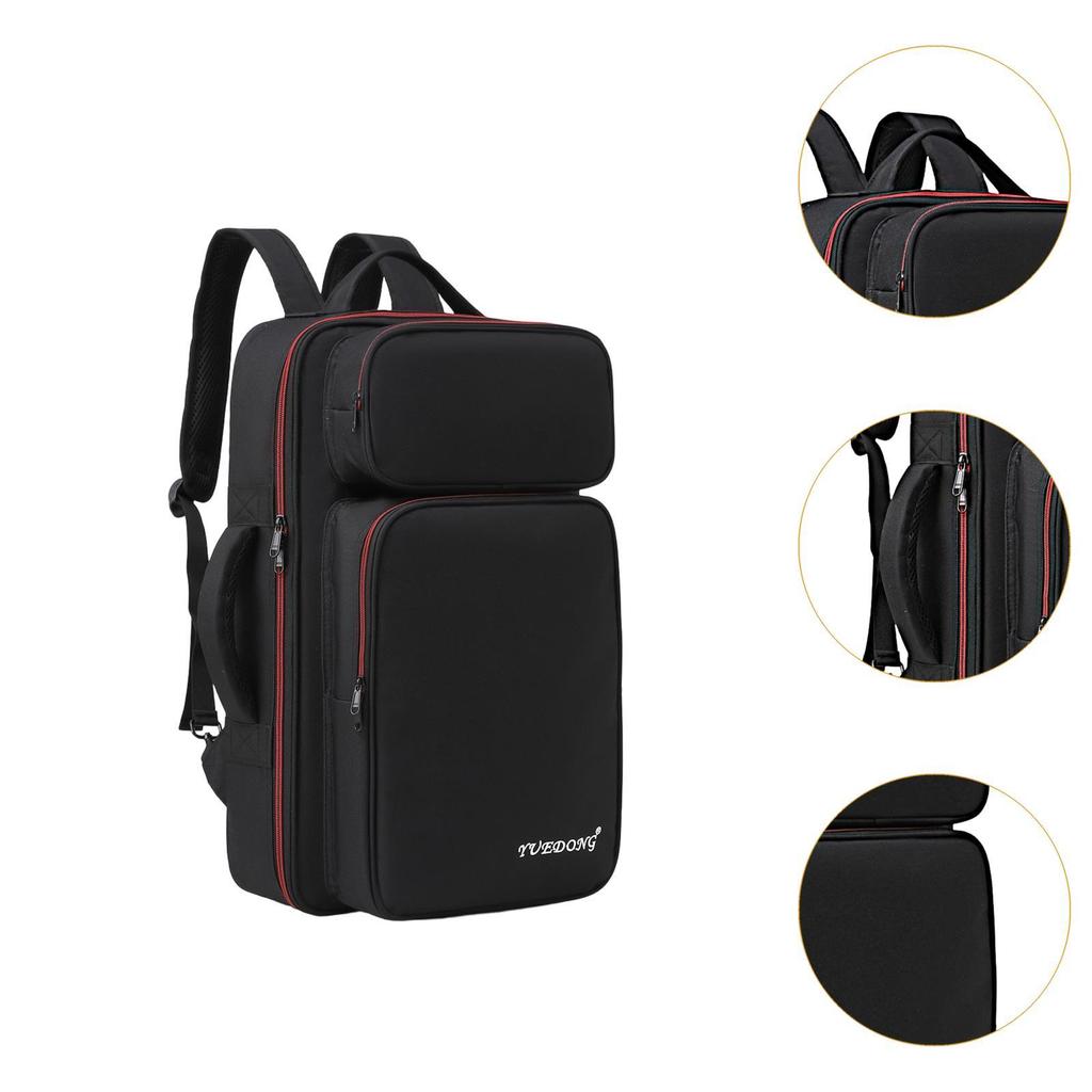 Guitar Pedal Board Carry Bag Oxford Cloth Sturdy Storage Handbag for Accessories Traveling Stage Use