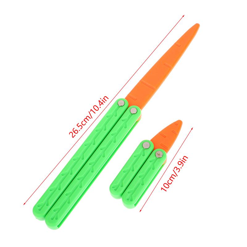 3D Printing Gravity Radish Knife Mini Carrot Model Push Card Decompressionn Toy Student Prize Children'S Cognitive Toys