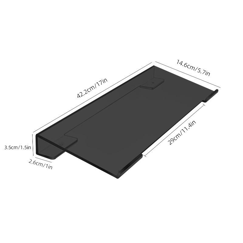 

Clear Acrylic Tilted Computer Keyboard Holder for Easy Ergonomic Typing,Keyboard Stand for Office Desk, Home, School
