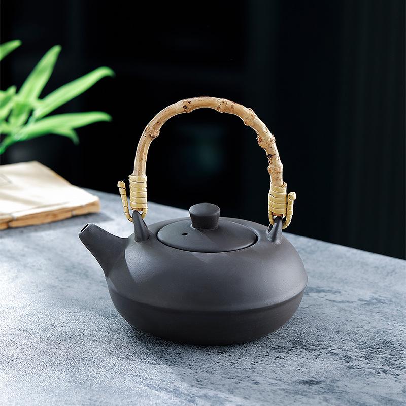 1pc Furnace Tea Teapot Household Indoor Large-capacity Carbon Roasting Pot Electric Ceramic Stove Ceramic Teapot Outdoor Kettle
