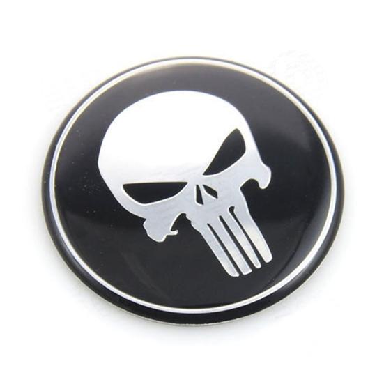 Universal Skull Zinc Alloy Auto Car Tyre Wheel Center Hub Cap Sticker Badge